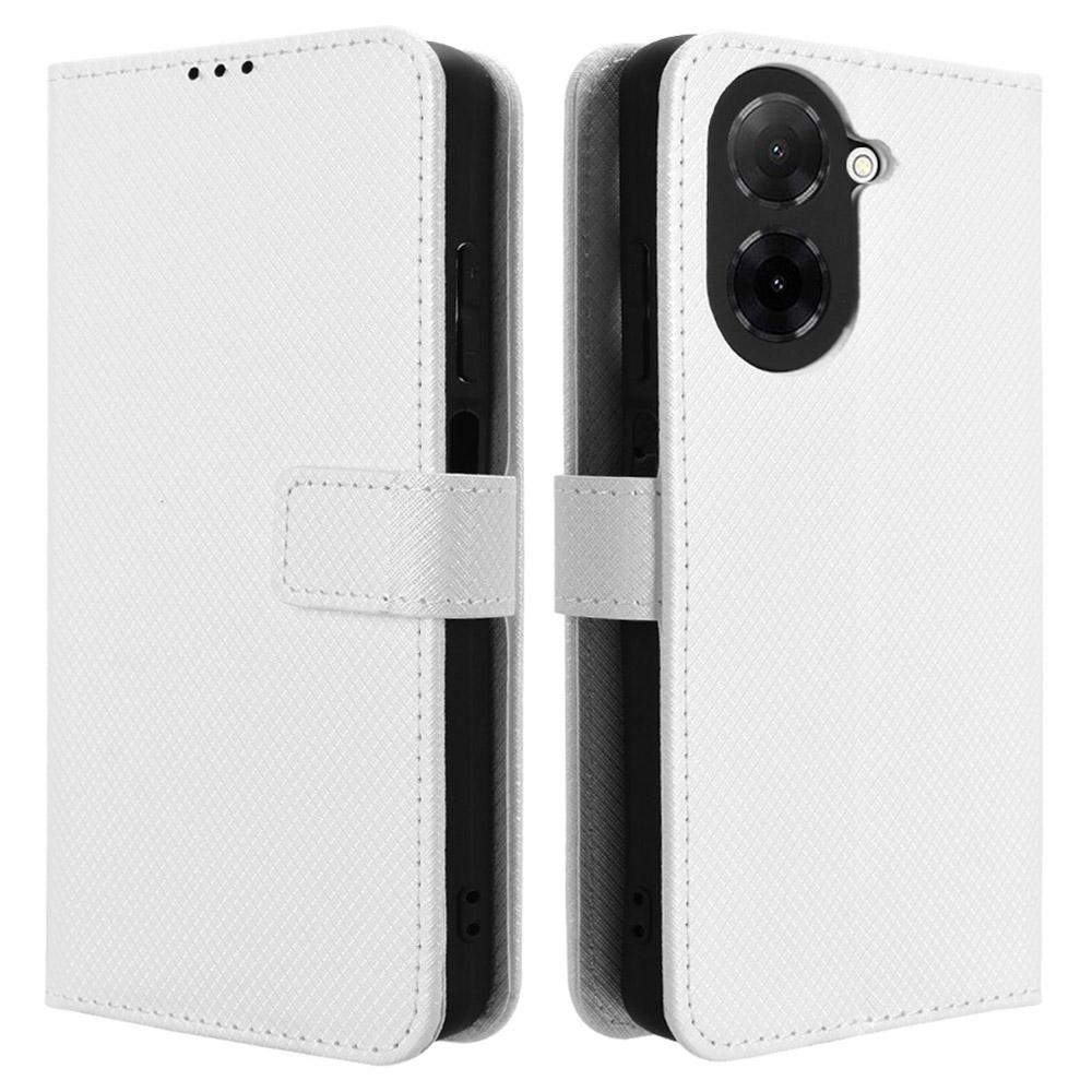 Для Xiaomi Redmi A5 4G (171,7 мм)/Чехол для Poco C71 4G из ПУ кожи с ромбовидной текстурой, кошелек, чехол для телефона