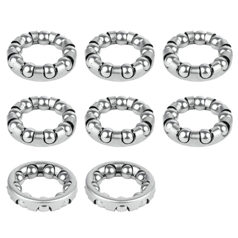 8Pcs Mountain Bike Headset Caged Balls Bearing Cycling Headset Bearing Bicycles Balls Bearing Retainer Bicycles Part