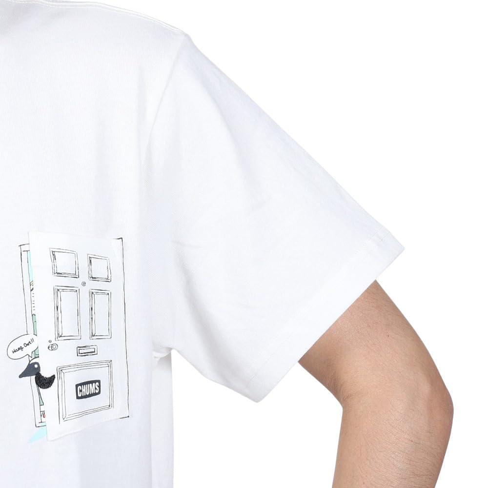 CHUMS Go Outdoor Карманная белая футболка Футболка Мужская
