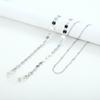 Metal Hangs Disc Neck Pearl Silver Color Sunglasses Chain Mask Lanyard Mask Holder Glasses Chain