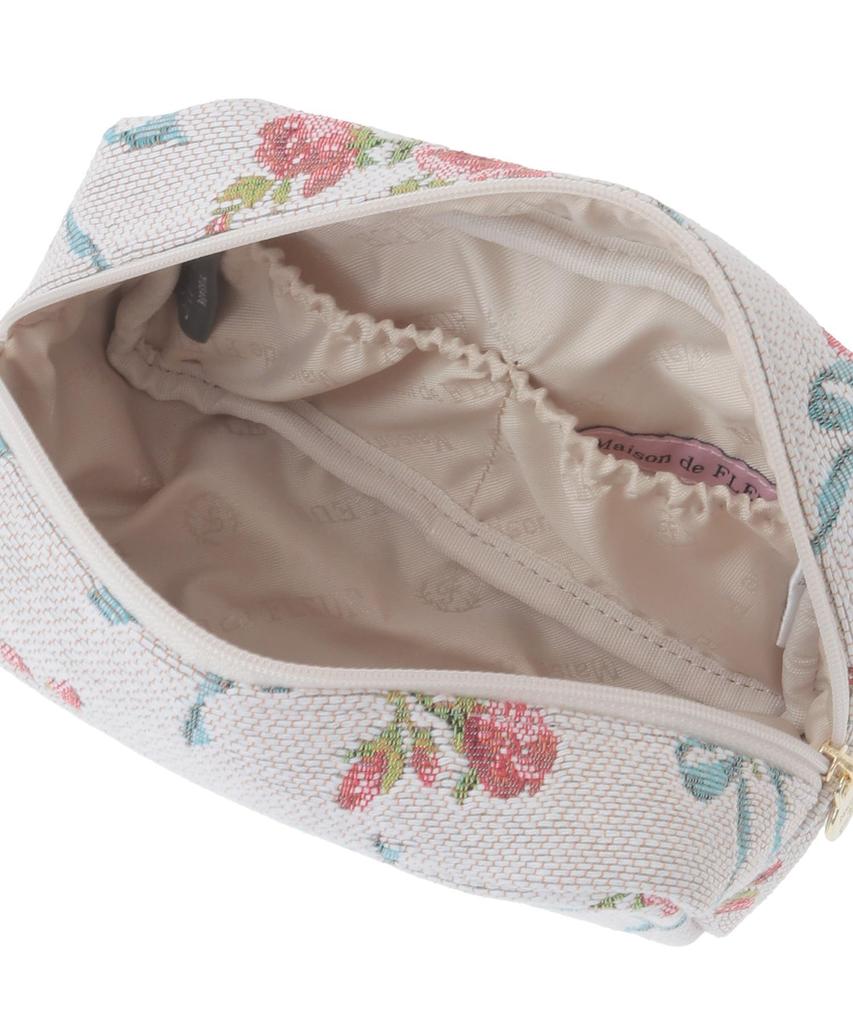 Гобеленовая сумочка с узором из роз и лент [Maison Fleur] - Женская, цвет вне белого