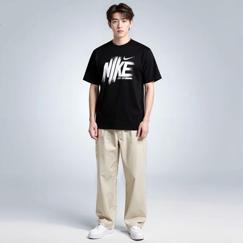 Nike Мужская футболка с коротким рукавом для защиты от солнца