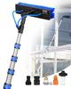 VEVOR Water Fed Pole Kit, 7.3m Solar Panel Cleaning Pole with Extendable Handle, 180 degrees Rotatable Brush Head & 20m Hose