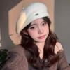 Retro Plain Cap Warm French Artist Hat Autumn Winter Wool Berets Hat  for Women