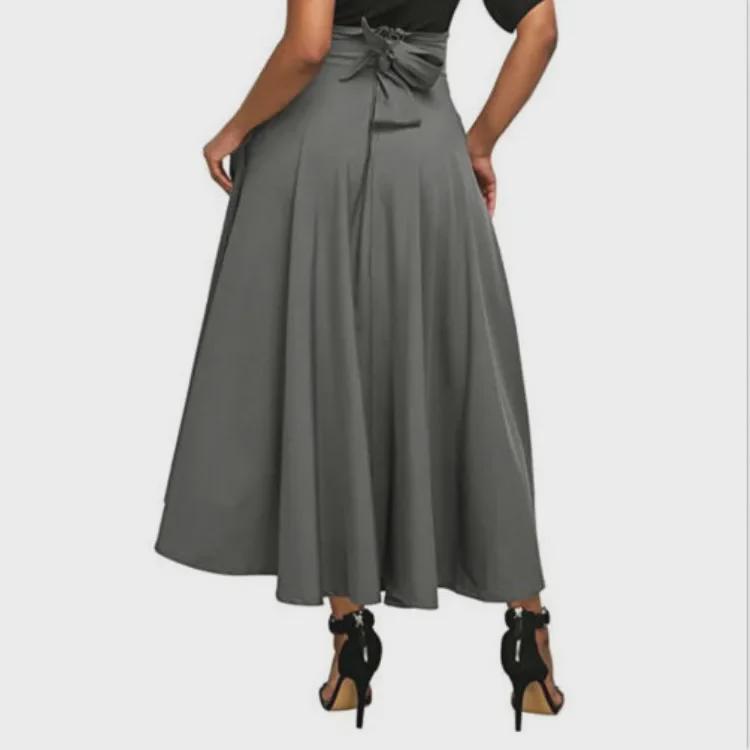 Стильная многоцветная кружевная юбка-трапеция в стиле рабочей одежды