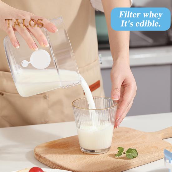 Фильтр для йогурта с прозрачным контейнером, ультратонкий фильтр, не содержащий бисфенол А, домашнее сито для сыра, для домашних соусов из греческого йогурта