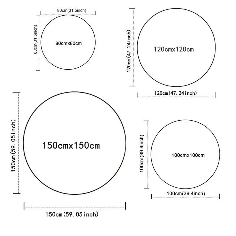 Club Atletico Lanus Printed Round Rug, Non Slip Washable Circular Carpet For Living Room Bedroom Playroom, Sports Fan Decor, Holiday Birthday Gift
