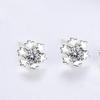 S925 Sterling Silver Snowflake Stud Earrings - Cute Christmas Gift Women's Jewelry