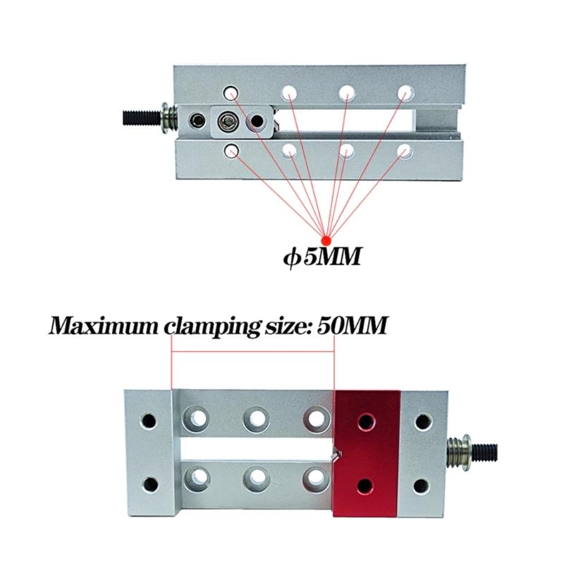 Тиски скамьи Зажим Алюминиевый Плоский Зажим Маленький Зажим для Сверлильного Станка Тиски Пресс-Машина Тиски Фиксирующий Инструмент Сверло Простой в Использовании