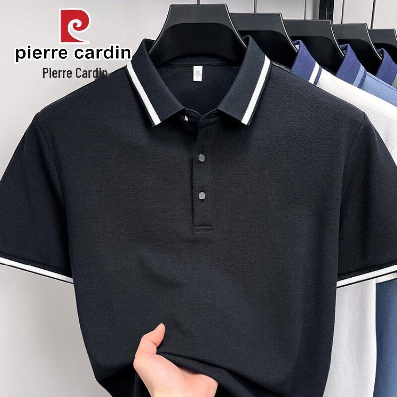 Pierre Cardin Мужская хлопковая футболка-поло с коротким рукавом