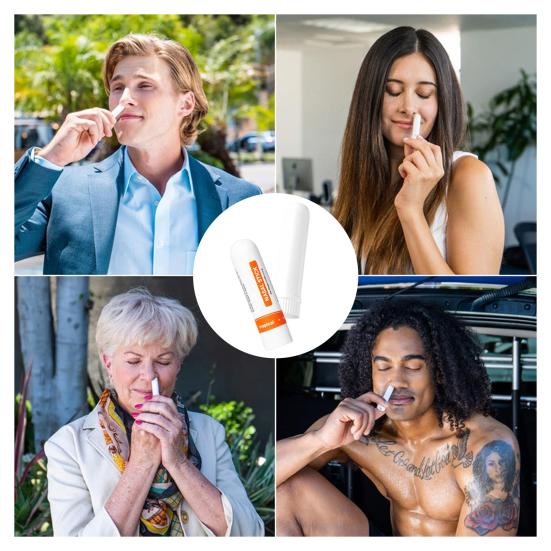 Yousheng 4Pcs Nasal Sticks Portable Nasal Inhaler Aromatherapy Sinus Congestion Relief Essential Oils Stress Relief Non-Medicated Sticks