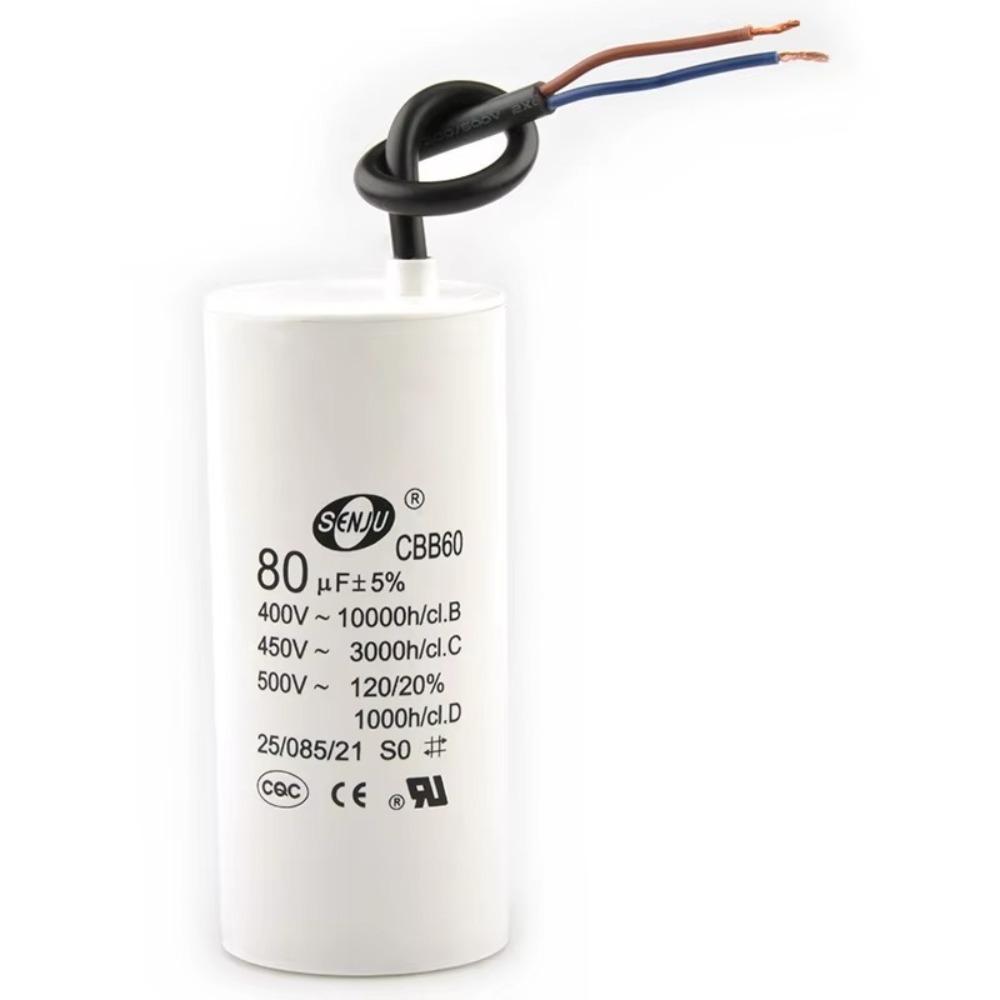 450V Motor Run Capacitor Round Water Pump Capacitor Reliable Washer Capacitor
