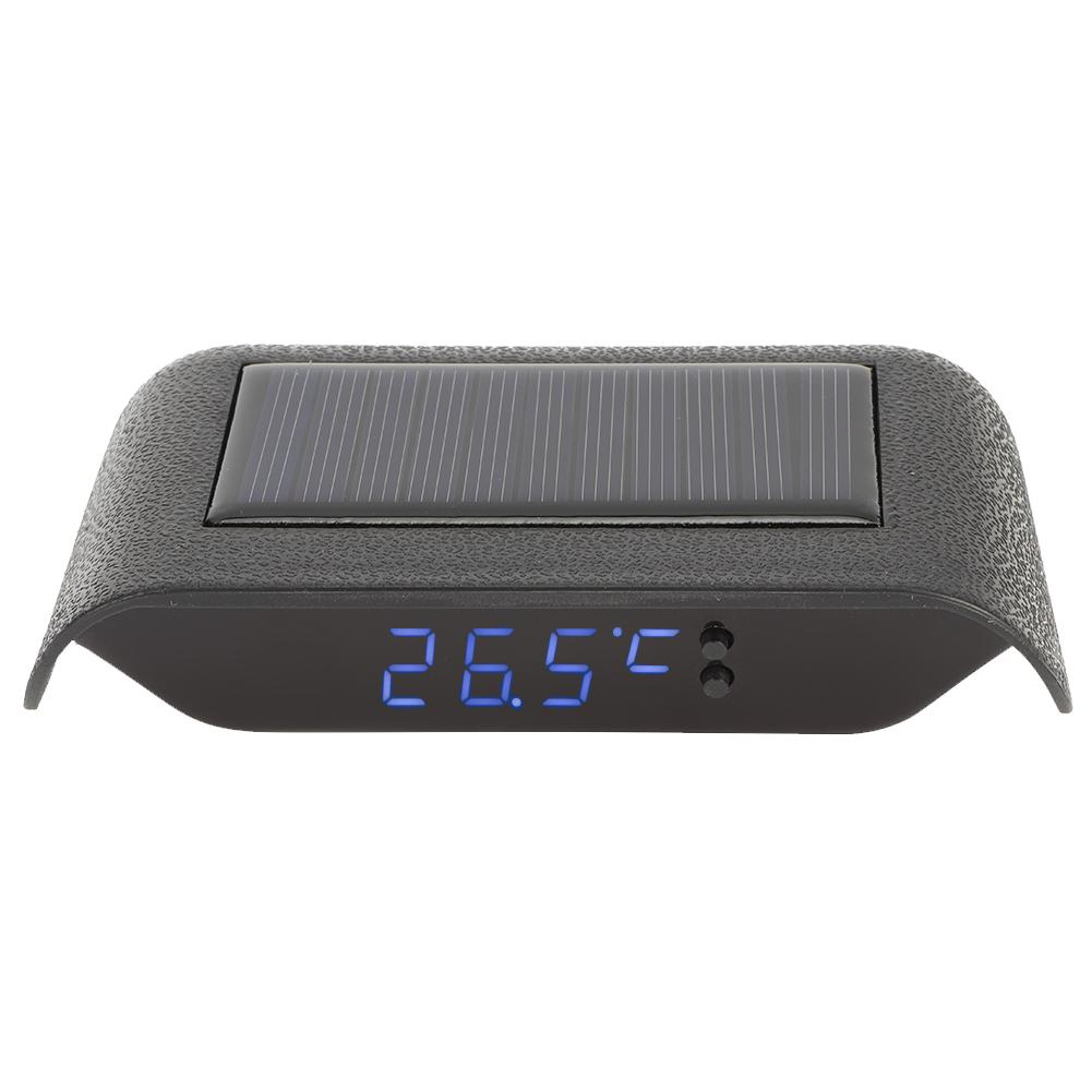 Солнечные часы Портативные светодиодные светящиеся цифровые часы для автомобиля Автомобиля Грузовика Аксессуар УкрашениеСиний