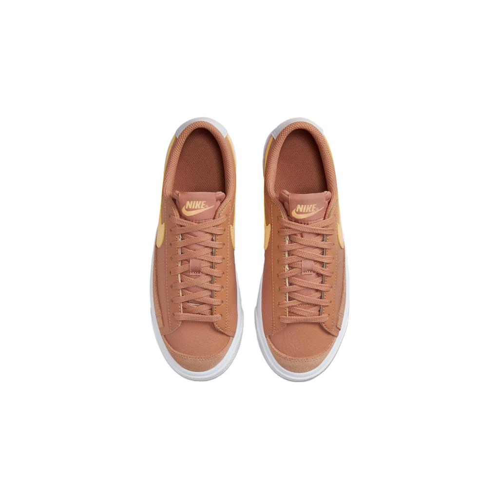Nike Blazer Low 77 GS Amber Brown Kids Sneakers Football-Grey White Melon-Tint DA4074-200