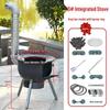 Rural Outdoor Portable Iron Wood-Burning Stove