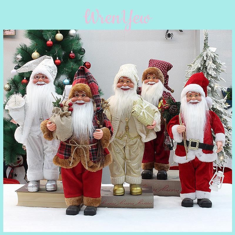 Christmas Santa Doll Standup Seasonal Decor For Home Windows