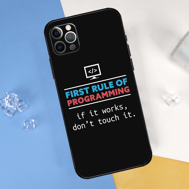 Чехол для телефона 'Языки программирования' для iPhone 16 15 11 12 13 14 Pro Max Mini Чехол для iPhone 16 15 X XS Max XR Plus Coque