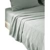 Drap Plat - Gaia - Eucalyptus - 270 X 300 Cm - 100% Gaze De Coton - Lavable En Machine