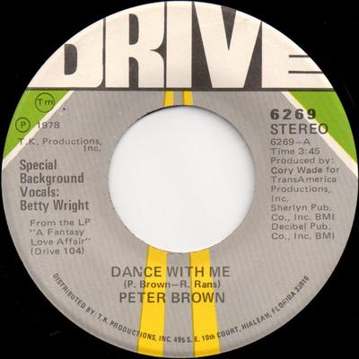7-дюймовая пластинка ПИТЕР БРАУН - Потанцуй со мной 6269 Drive 1978 США Соул/Фанк Б/У