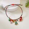 Lumito and Christmas Ribbon Santa Hat Hairpin Tree Bracelet 3-piece Set