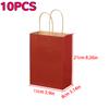 Kraft Bag Paper Gift Bags Reusable Grocery Shopping Bags for Packaing Craft Gifts Wedding Business Retail Party Bags