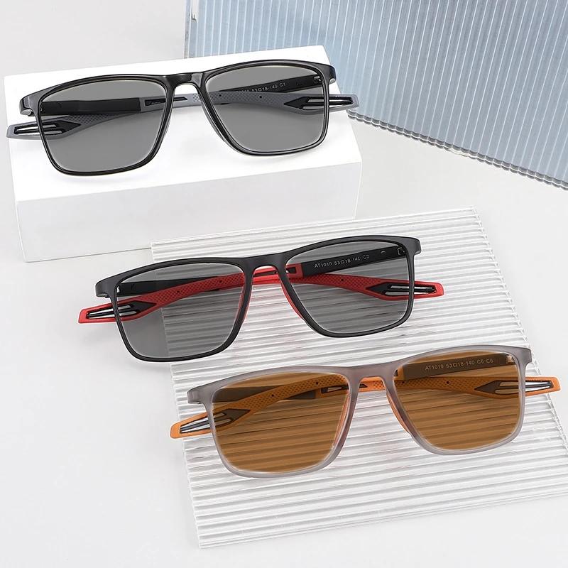 Vintage Far Sight Photochromic Glasses Fashion Sqaure HD Lens Reading Glasses Men Women Intelligent Sun Glasses 0+1.0+2.0+4.0