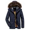 Cotton Clothes Winter New Large Size Thickened Velvet Middle-aged and Elderly Cotton-padded Clothes Male Father Coat