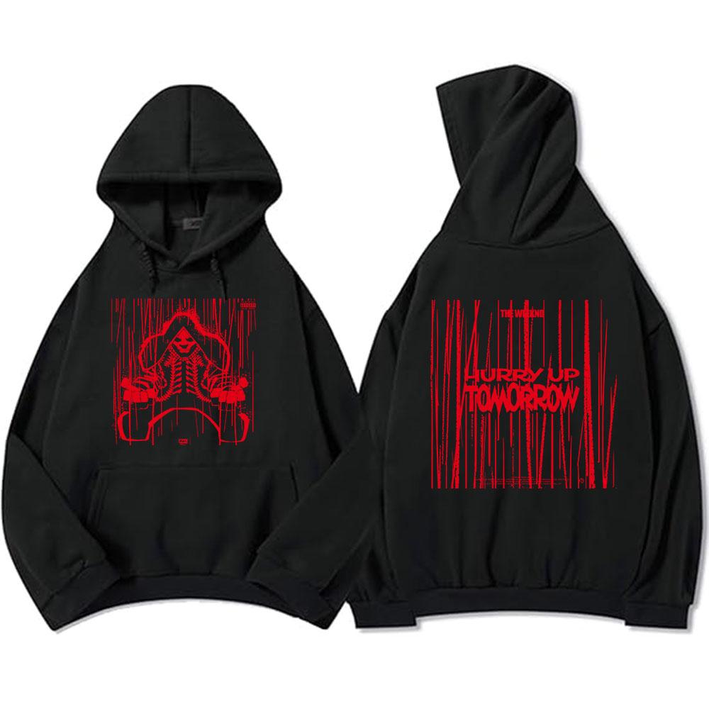 TheWeekend Hurry Up Tomorrow Album Hoodies Men/Women Clothing Heavy Mental Style Unisex Streetwear Graphic Pullovers Hip Hop