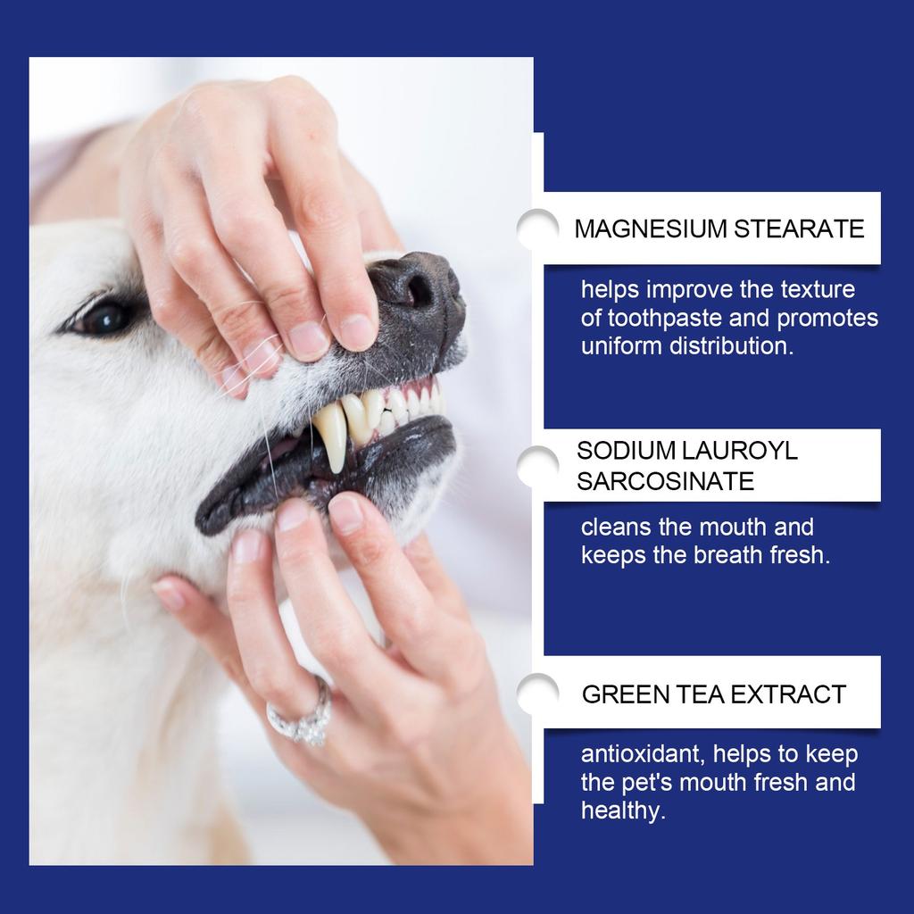 Порошок для чистки зубов домашних животных от зубного камня, решает проблемы с зубным налетом, неприятным запахом изо рта и снимает чувствительность зубов
