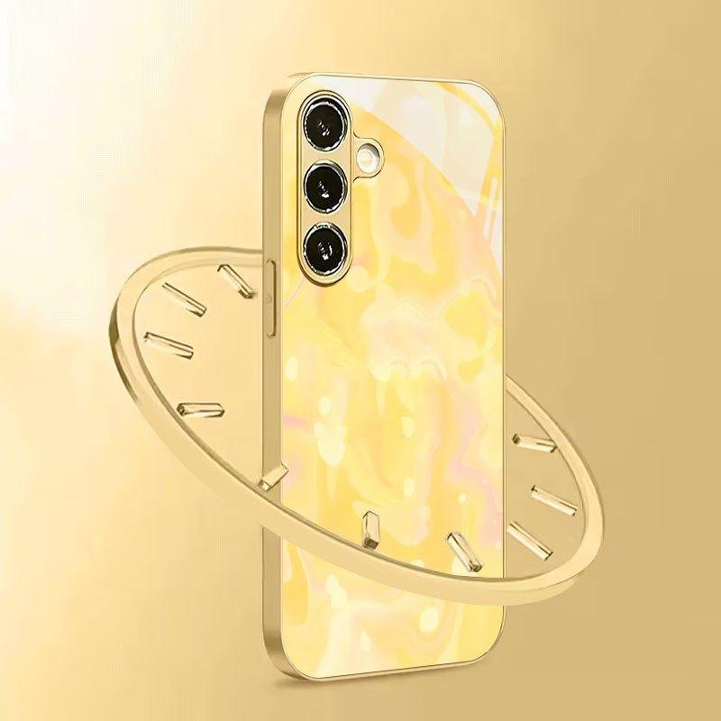 Желтый градиентный абстрактный принт Чехол для телефона для Galaxy S26 S25 S24 S23 Ultra S22 Ultra S20 Ultra 56 A72 A73 Защита от падений