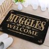 Alohomora Doormat, Non-Slip Magic Key Welcome Rug, Flannel Machine Washable Mat for Living Room Bedroom Magic Fans Home