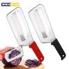 Vegetable Slicer Knife Stainless Steel Double 2 Slice Blade Slicing Kitchen Knife Fish Scale Cleaner Knive Cabbage Slicer