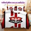 Flamengo football soccer Pattern Bedding,Quilt Set Quilt Cover Pillowcase Home Birthday Gift (1*duvet cover+2*pillowcase,without core)