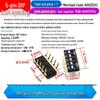 SMD DIP Switch, Flat Toggle, 2P 4-10 Positions, 2.54mm, Red/Blue/Black