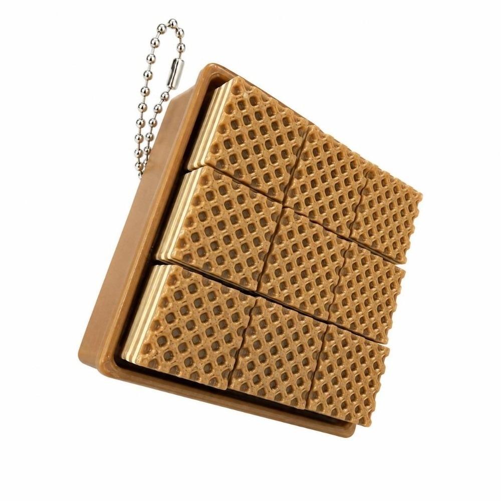 Fruit Biscuit Fidget Keyboard Keychain Simulation Stress Relief Toy Fidget Keychain For Adult