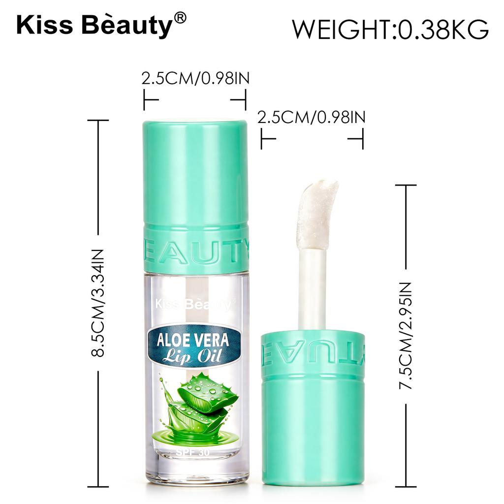 Kissbeauty Масло для губ с алоэ Увлажняющее Увлажняющее Гидрирующее Опресняющее От сухости и трещин Рисунок на губах Увлажнение губ