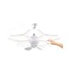 2 In 1 Ceiling Fan Light 4-Speed Regulation Electric Cordless Fan Creative Ceiling Fan  Office
