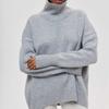 Women's new long-threaded sweater loose turtleneck autumn and winter knitted sweater