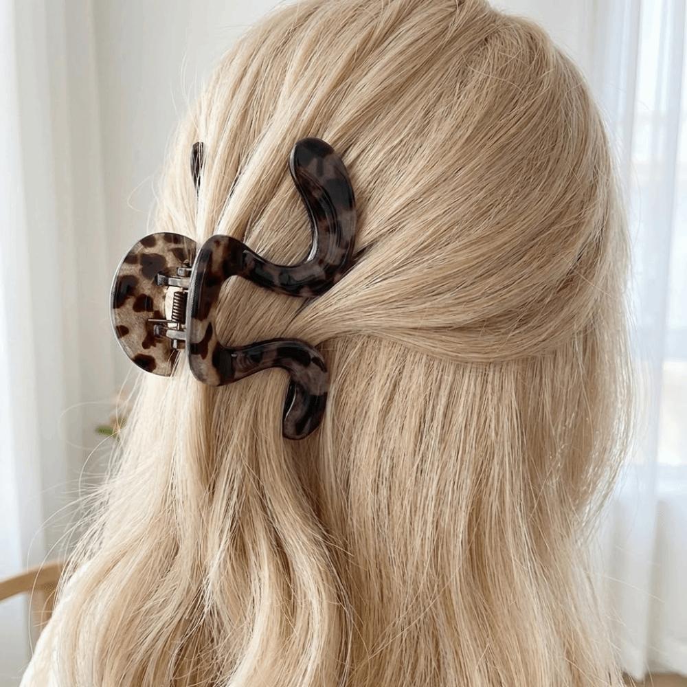 Matte Finish Shark Clip Large Ponytail Clip New Acrylic Hair Claw  Headwear Accessories
