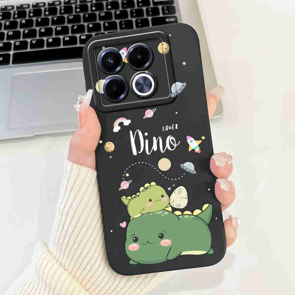 Cute Lovely Cat Silicon Case For Infinix Note 40 5G X6852 Shockproof Funda Back Cover For Infinix Note 40 X 40X Note40 5G Bumper