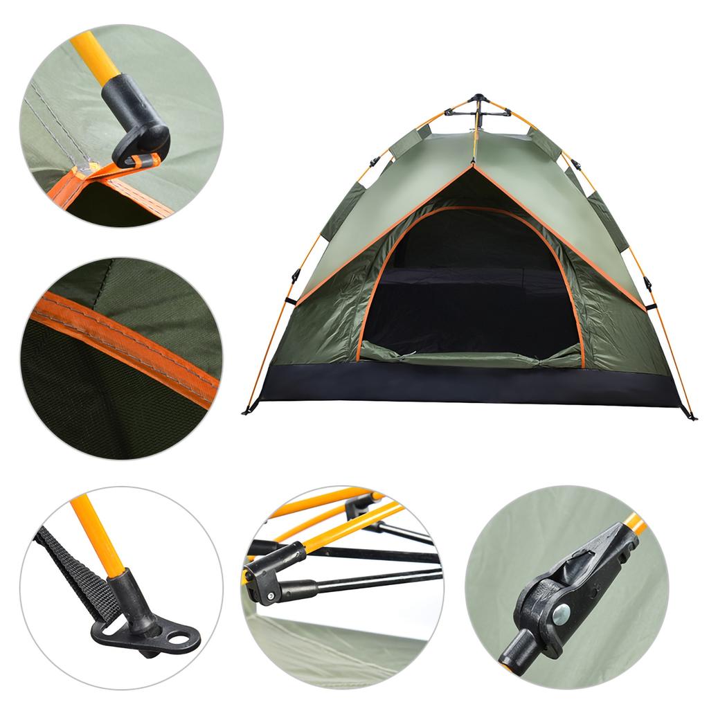 Водонепроницаемая палатка для кемпинга и пешего туризма Портативная Анти?УФ Автоматические Палатки для Отдыха на Природе для Семьи 3?4 человека