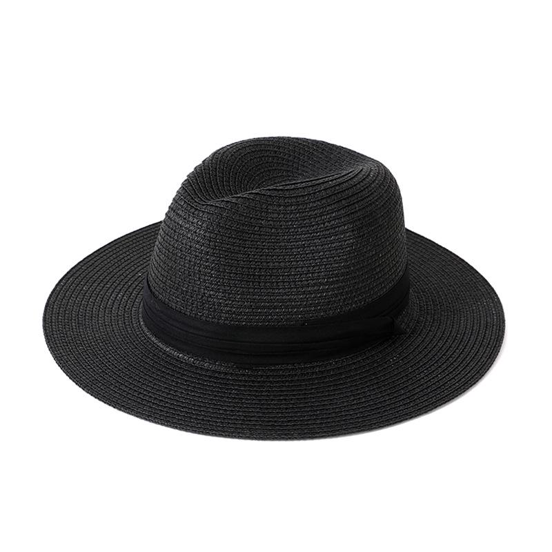 Стильная летняя панама из соломы - Защита от солнца для улицы, джазовая и пляжная шляпа