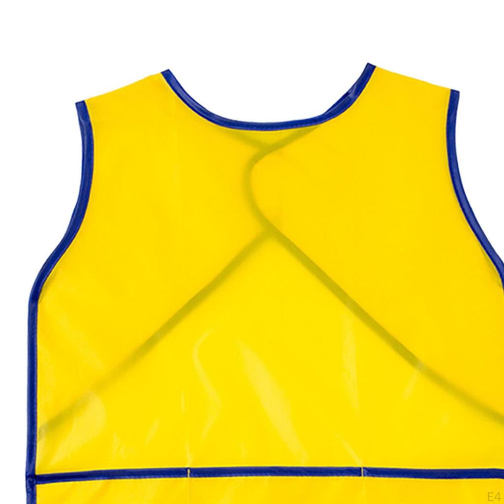 Фартуки для рисования, безрукавные художественные принадлежности, водонепроницаемые с карманным нагрудником для приготовления пищи, выпечки