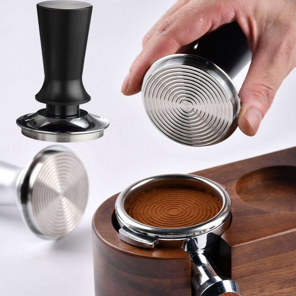 Internal Spring Design Stainless Steel Coffee Tamper Calibrated Coffee Leveler Espresso Machine