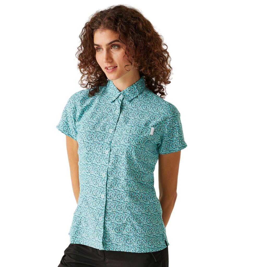 Regatta Womens/Ladies Mindano VIII Ditsy Print Short-Sleeved Shirt