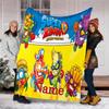 Personalized Custom Name Blanket - SuperZings Print Design,Blanket for Sofa,Bed,Travel,Camping - Soft and Warm, Great Gift