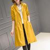 Spring Autumn Korean Windbreaker Ladies Vintage Loose Large Size Thin Long Trench Coat Women Hooded Top