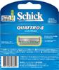 Schick Quattro 4 Replacement Blades of 4-Blade (Pack 8)