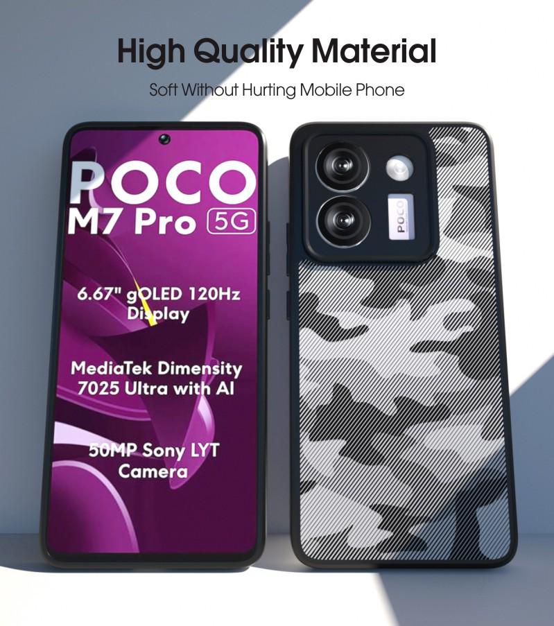 Защитный чехол военного класса с ремешком для Xiaomi POCO M7 Pro