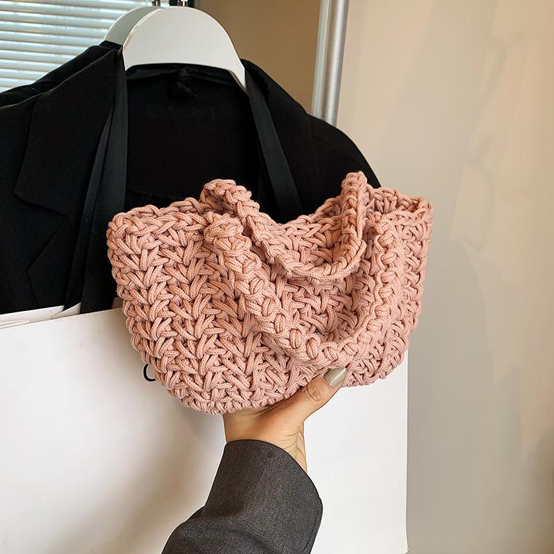 Женская сумка ручной работы, плетеная, новая мода, для отдыха и популярная пляжная сумка, изысканная плетеная сумка из травы